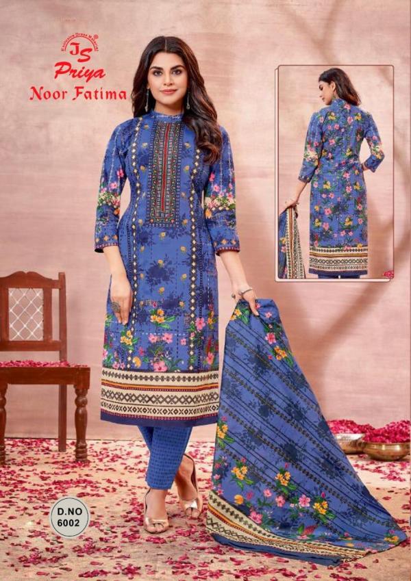 Js Priya Noor Fatima Vol-6 Cotton Designer Excluisve Dress Material